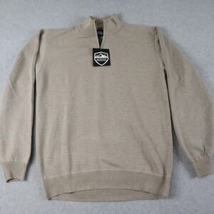 Mountain Expeditions Sweater Mens 2XL XXL 1/4 Zip Pullover‎ Knit Mock Neck NWT
